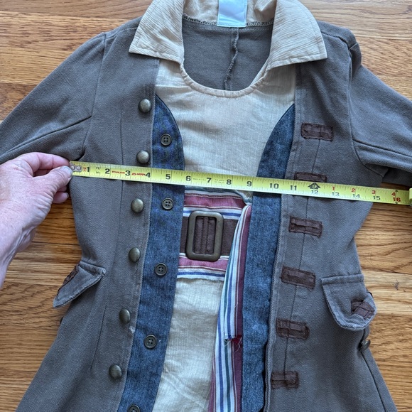Disney Pirates of the Caribbean jack sparrow coat costume S 5/6 - Picture 4 of 5